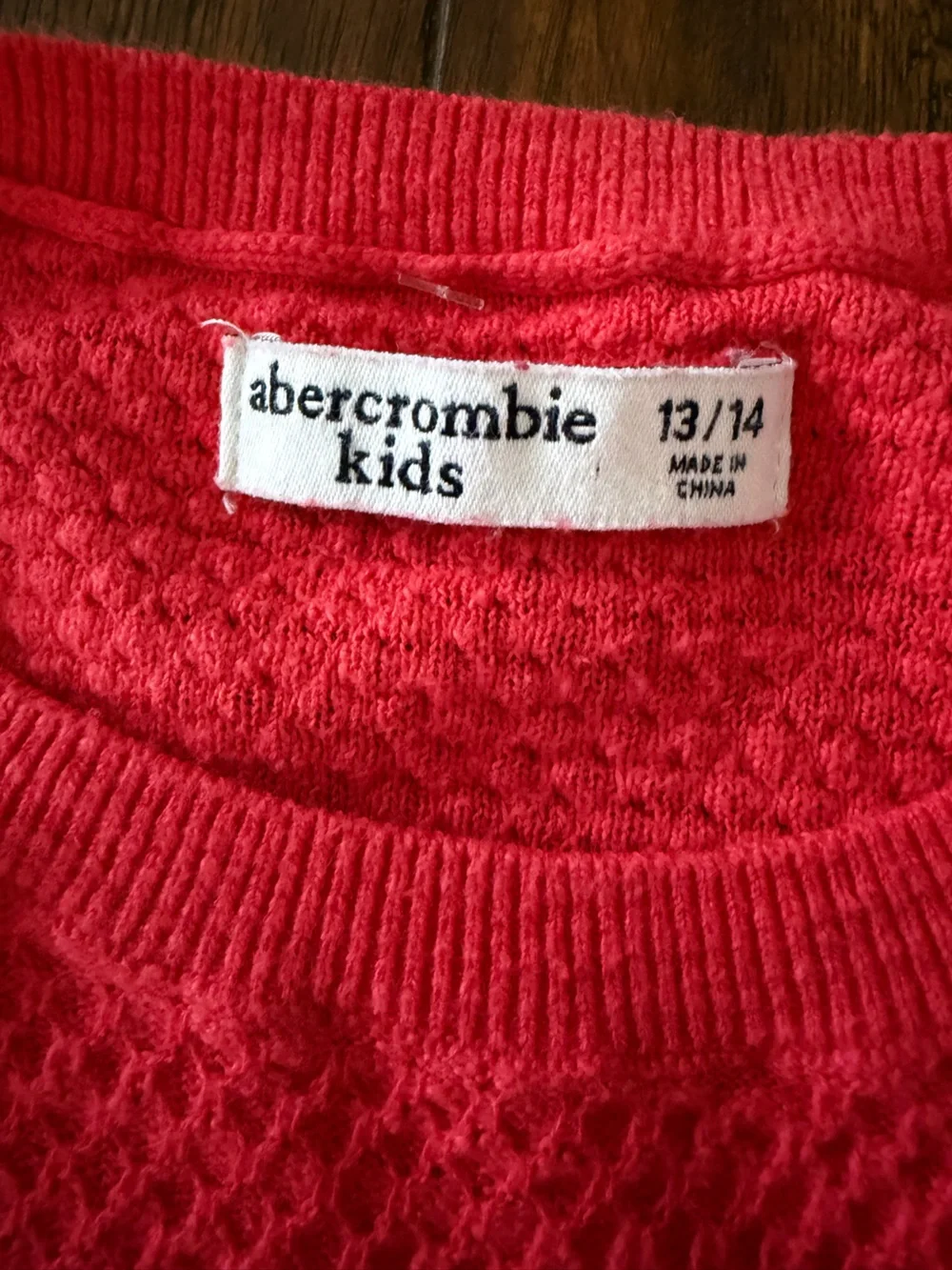 abercrombie kids bold red