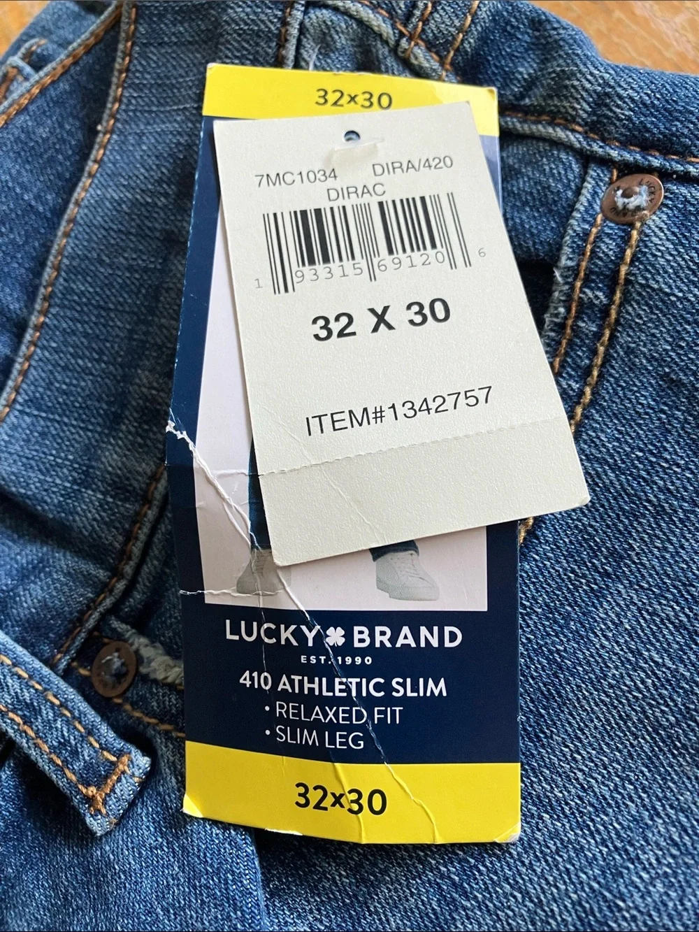 Lucky Brand Men's Indigo Blue Relaxed Jeans