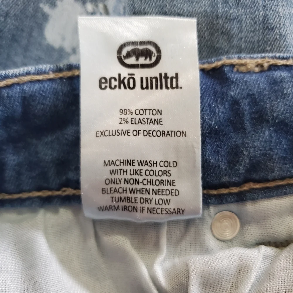 7468 * Ecko Unltd. Skinny Jeans Medium Wash Denim Size 36x30