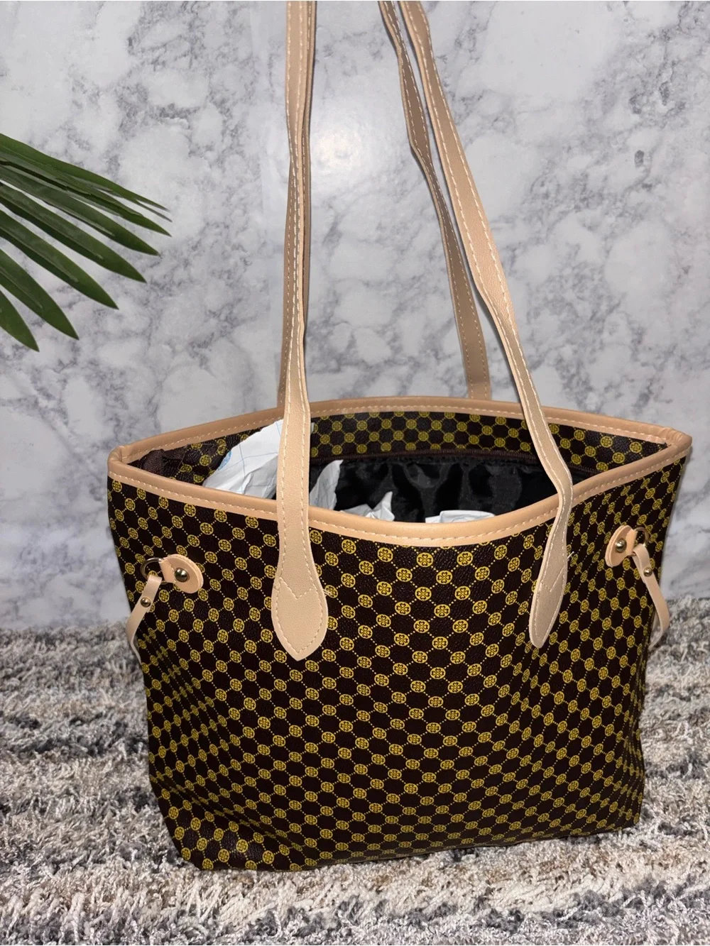 No Brand brown patterned
