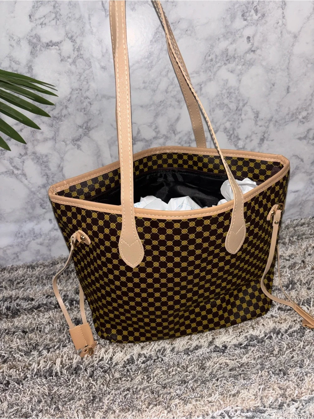 No Brand brown patterned
