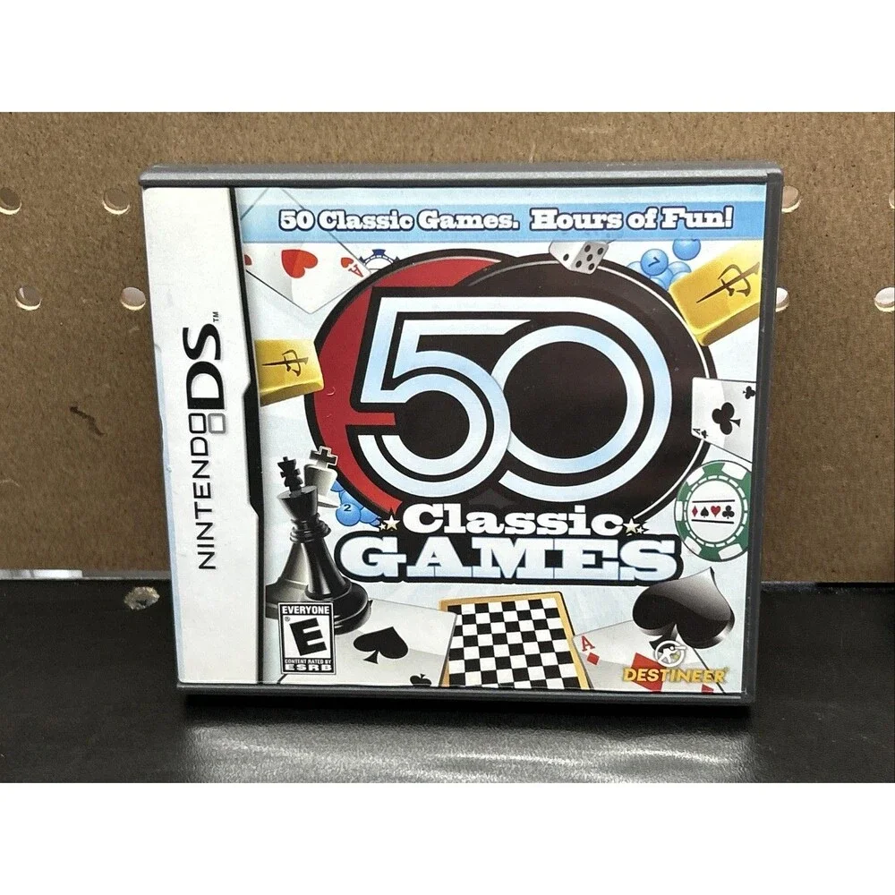 Nintendo DS 2009 - 50 Classic Games w/ Box & Manual Tested