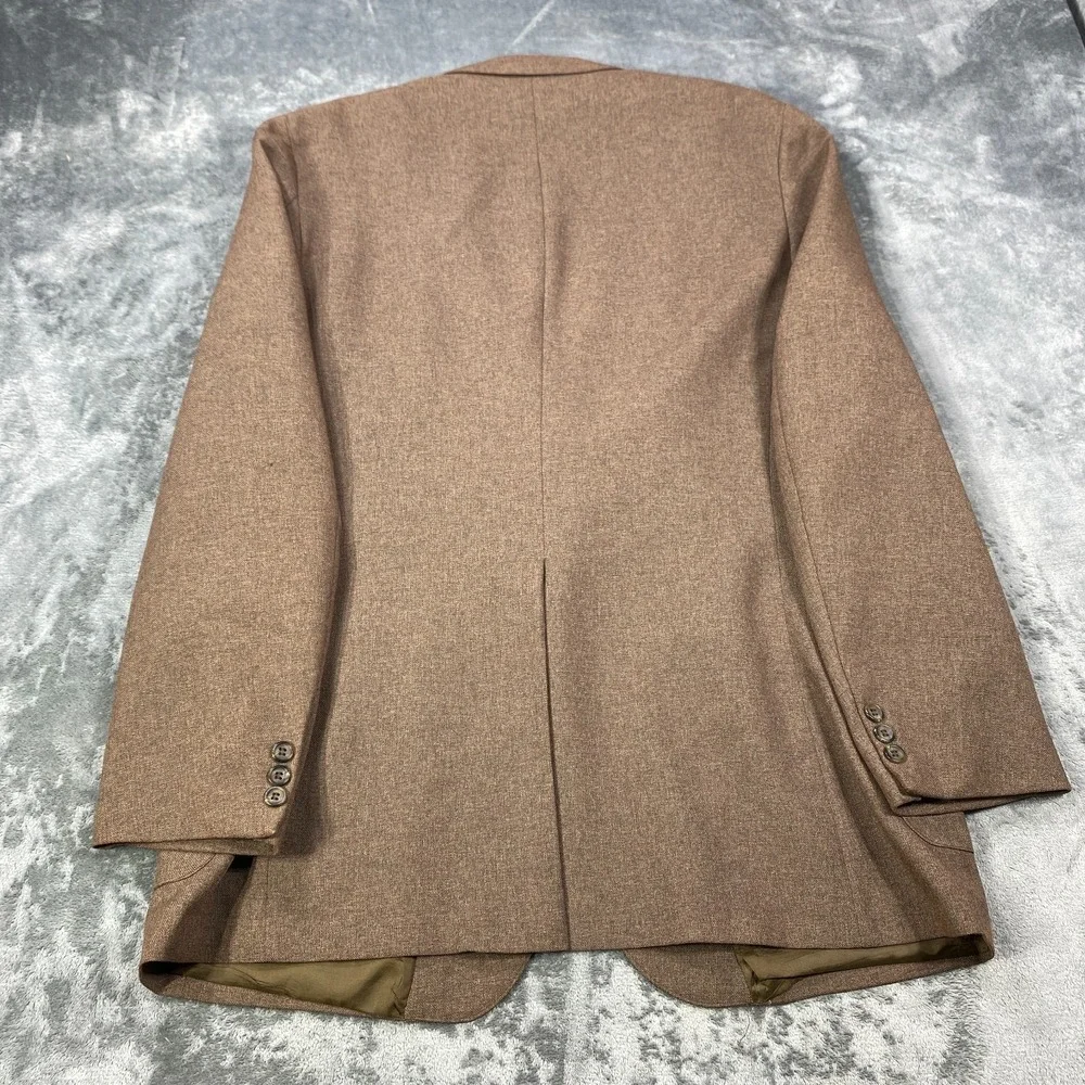 Vintage Levis Action Blazer Jacket Men 46L Brown 80s Classic Ivy Sport Coat Suit
