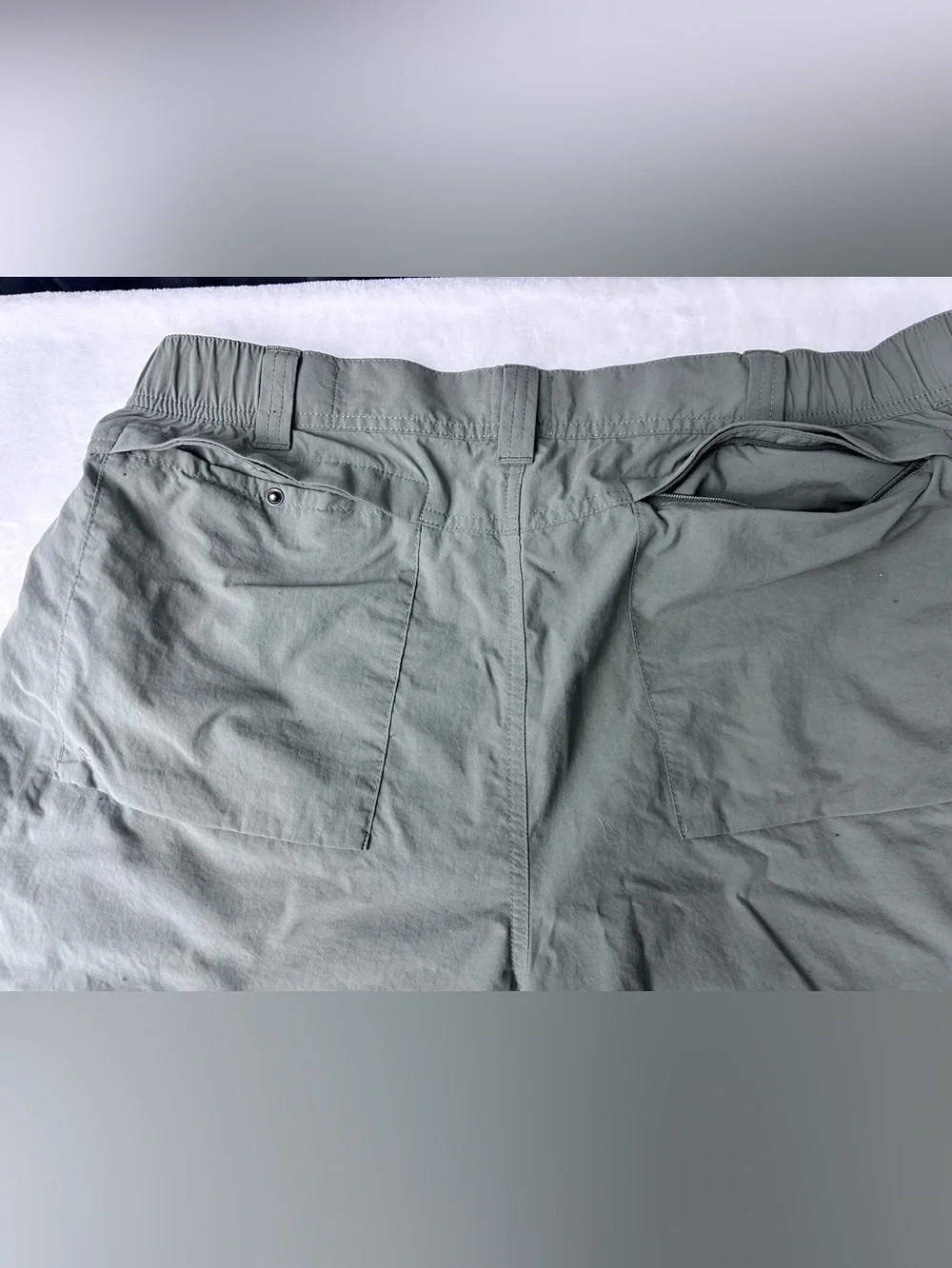 RedHead Brand Co. Men's Olive-Green Flat Front Outdoor Shorts 4 Pockets Size 38