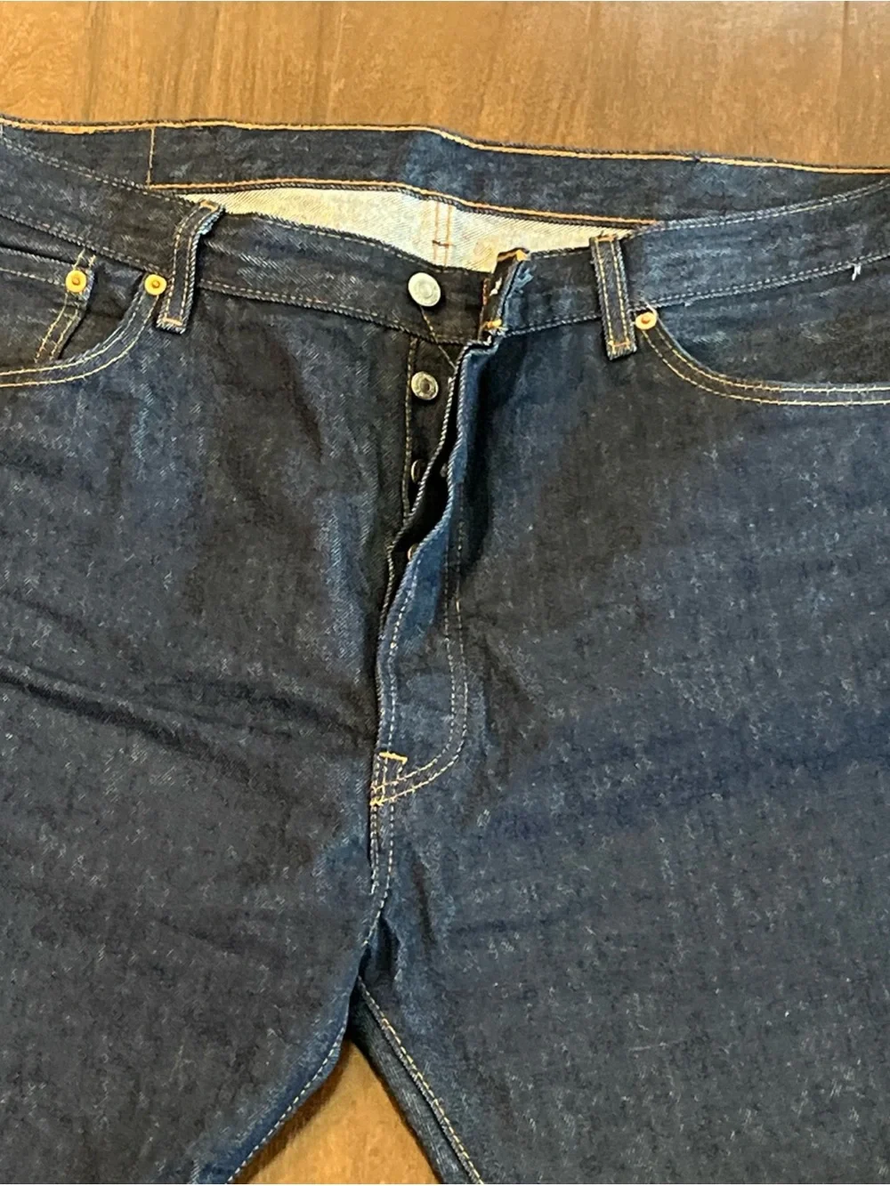 Men's Dark Blue Straight-Leg Jeans