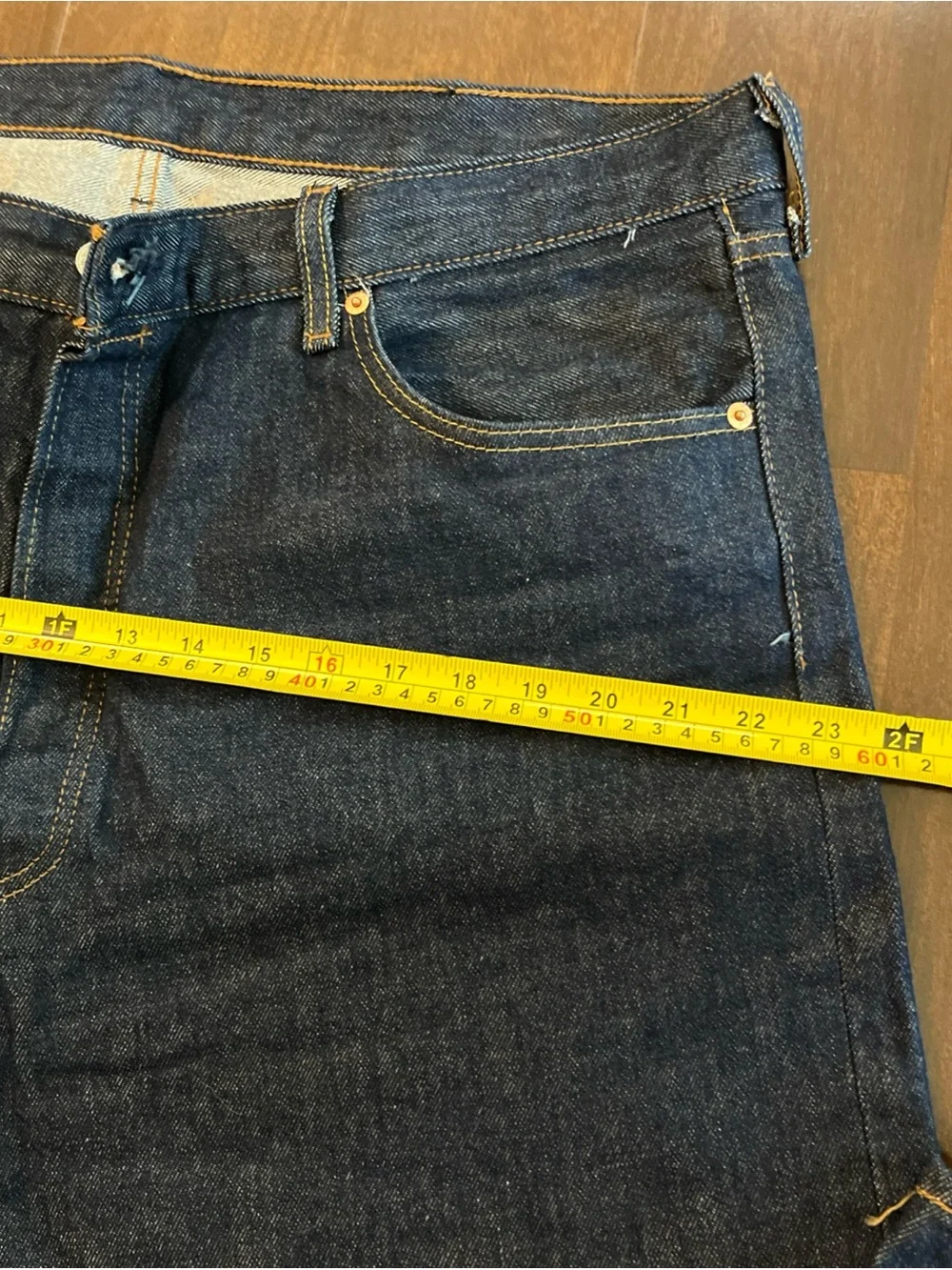 Men's Dark Blue Straight-Leg Jeans