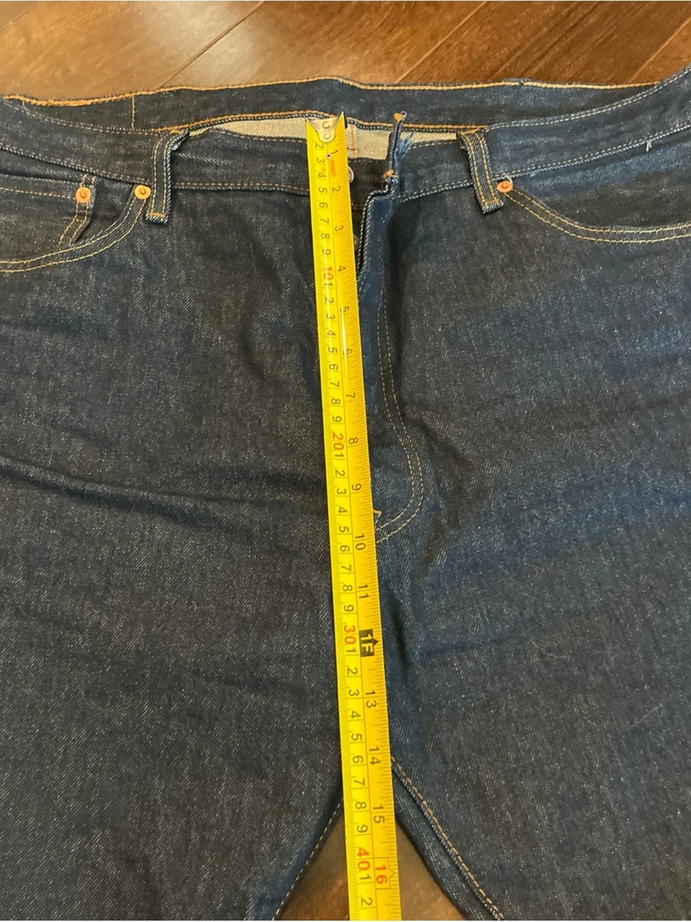 Men's Dark Blue Straight-Leg Jeans