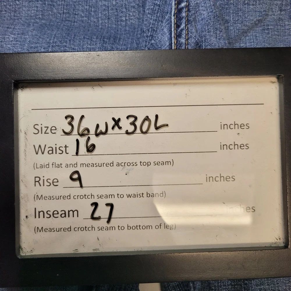 Ross Thomson Jeans Mens 36x30 Blue Denim Bootcut Comfort Waistband RN 94572