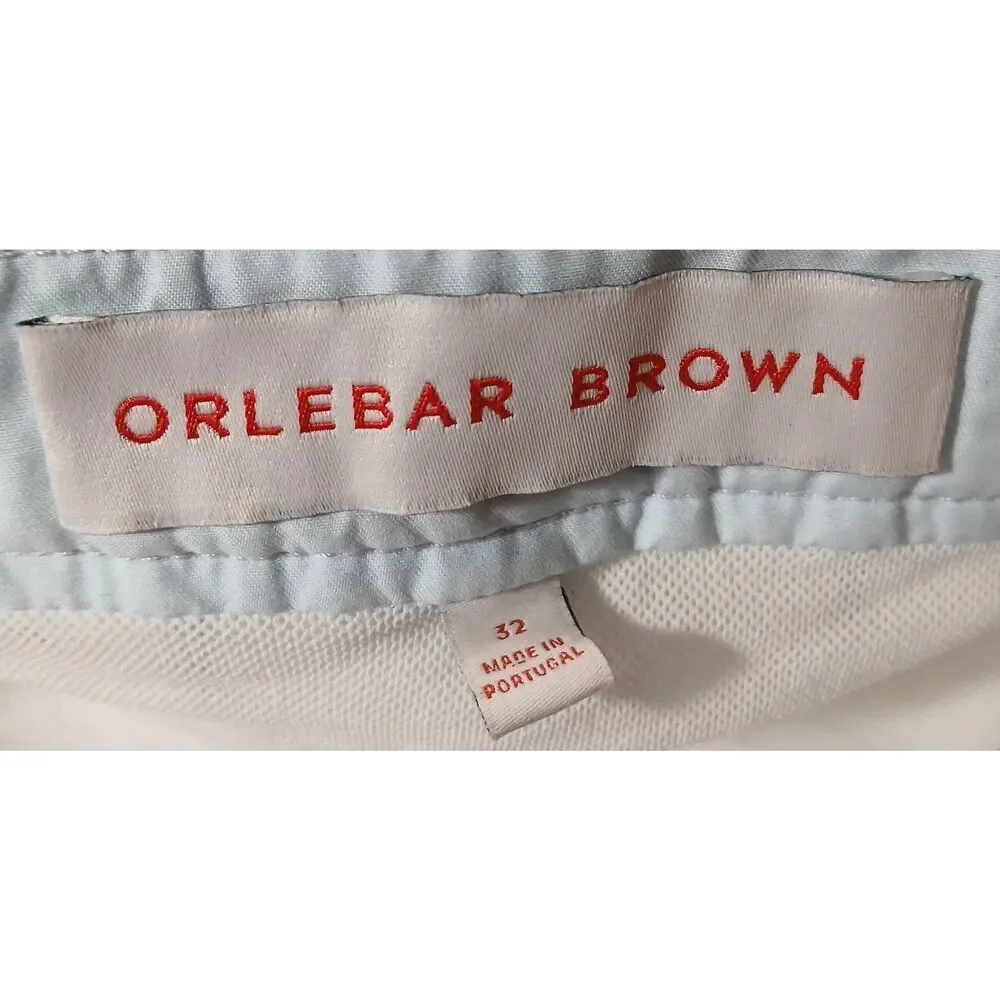Orlebar brown mens 32 beach shorts swim trunks blue