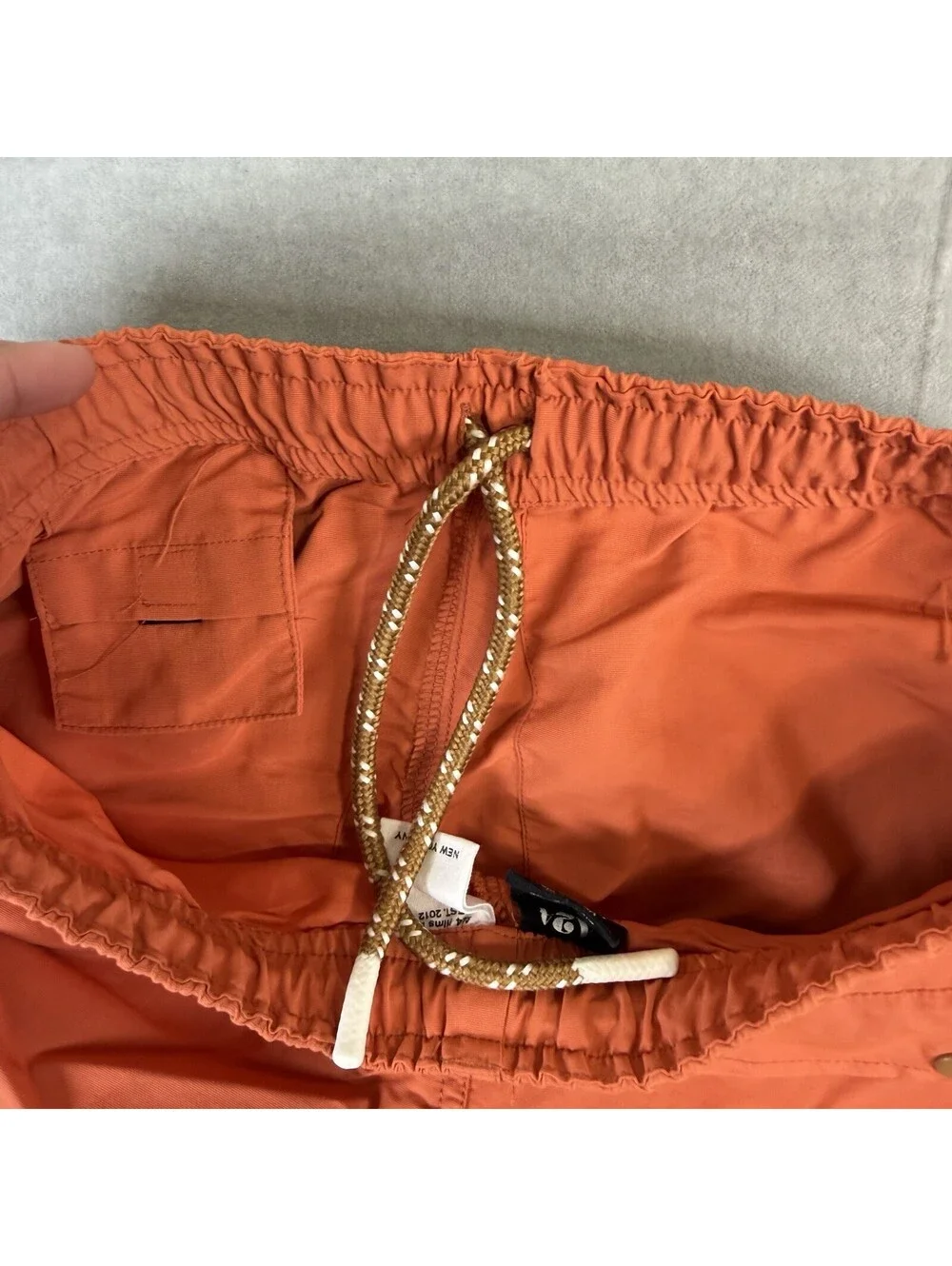 A24 Films Shorts Men’s Small Orange Nylon Drawstrings Embroidered Logo Outdoor