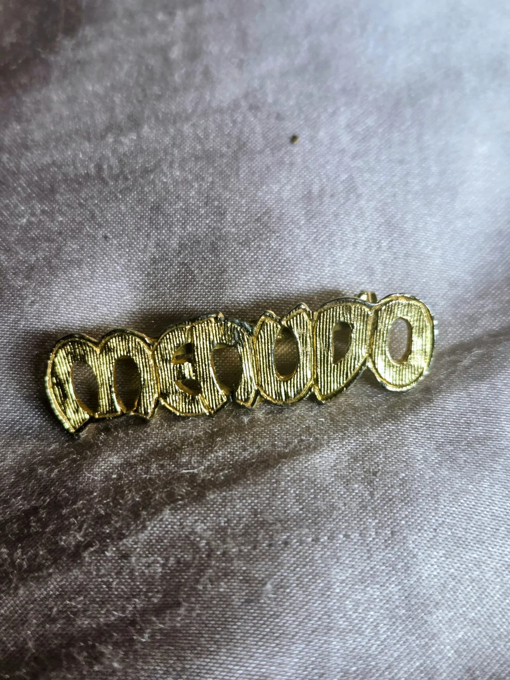 Vintage Menudo Gold Tone Brooch Pin 1990s