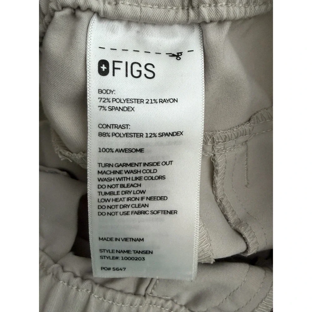 Figs Mens Size Small Tan Tansen Jogger Scrub Pants Nurse Medical #AAA2-1