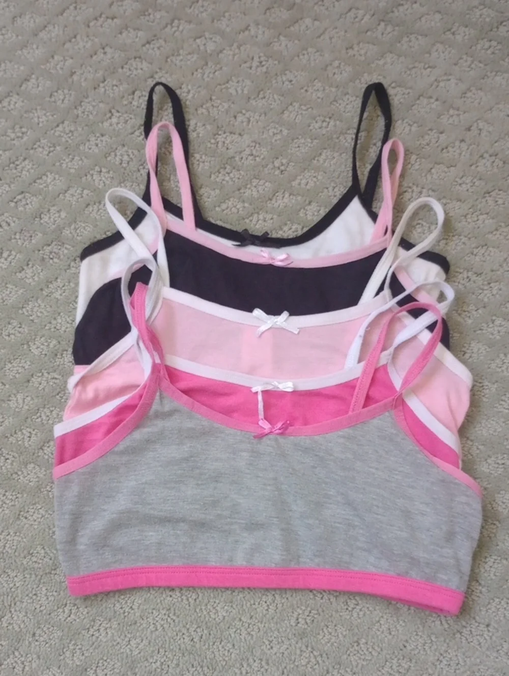 3 For $15🩵Girls' Five Cotton Blend Training Bras