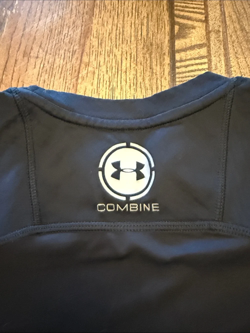 Under Armour Combine Black Short Sleeve Performance Tee for Kids