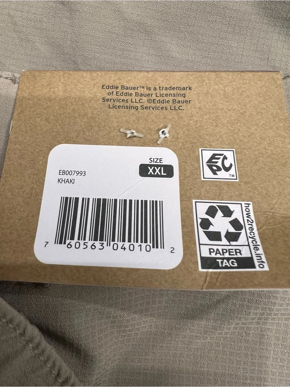 NWT Eddie Bauer Men's Casual Khaki Flex Waist Tech Shorts Mens Big Size XXL