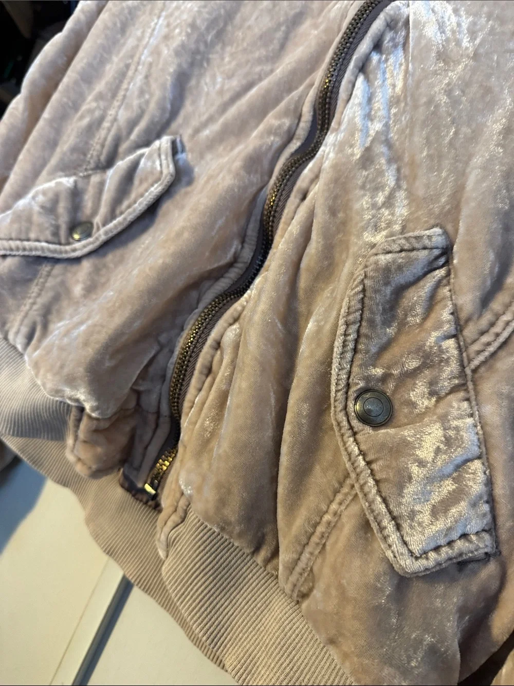 Free People crushed velvet