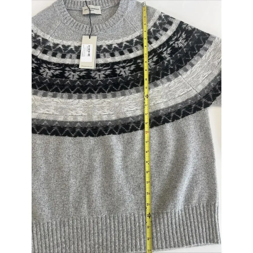 $789 officiate generale Manila Wool Sweater Size Large