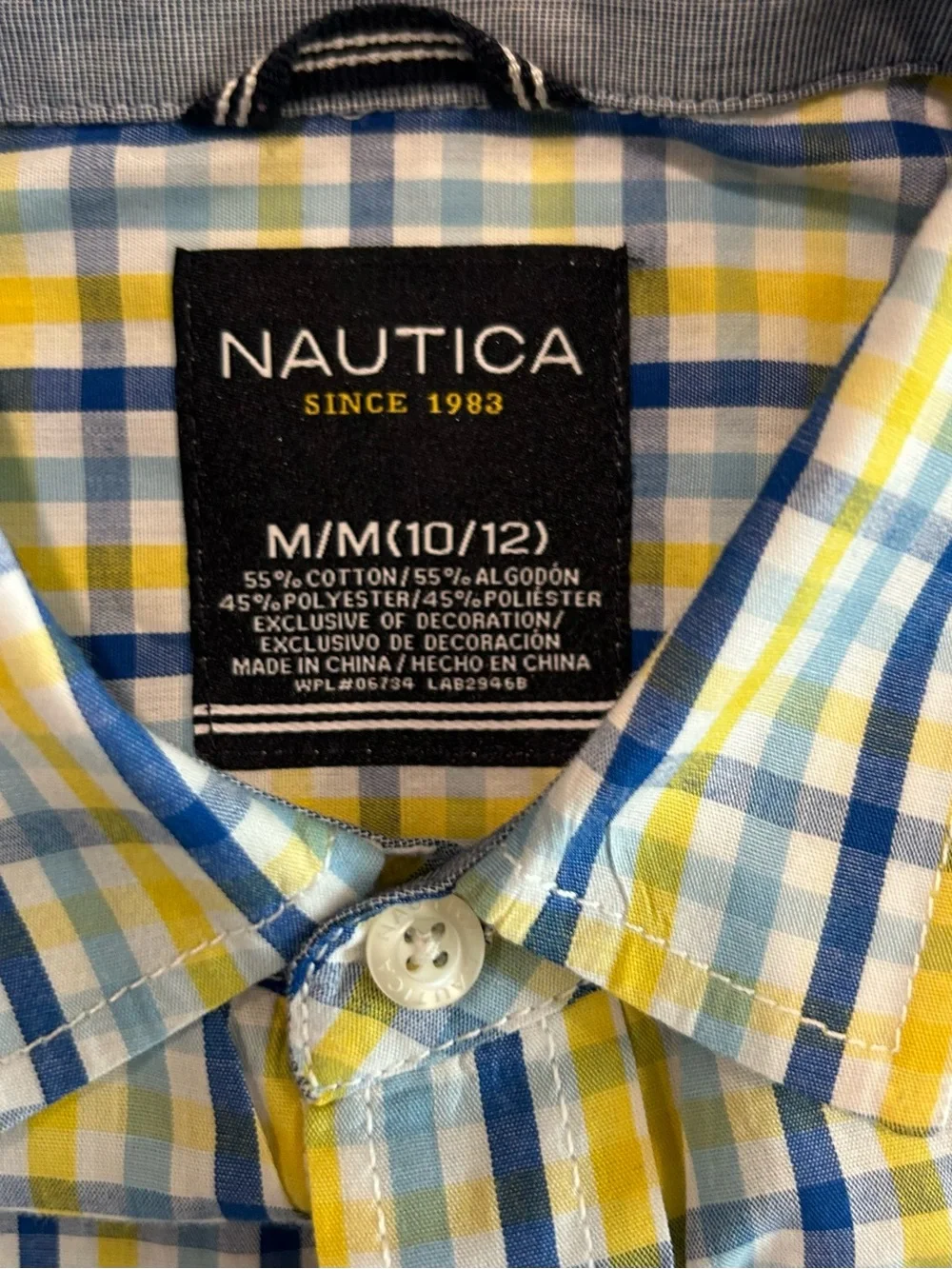 Nautica boys plaid