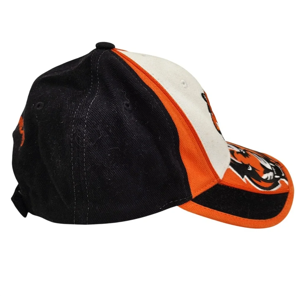 NFL Cincinnati Bengals Hat Mens Black Orange White Embroidered Baseball Cap