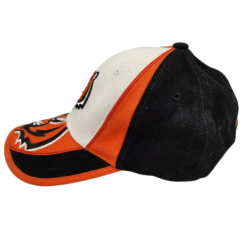 NFL Cincinnati Bengals Hat Mens Black Orange White Embroidered Baseball Cap