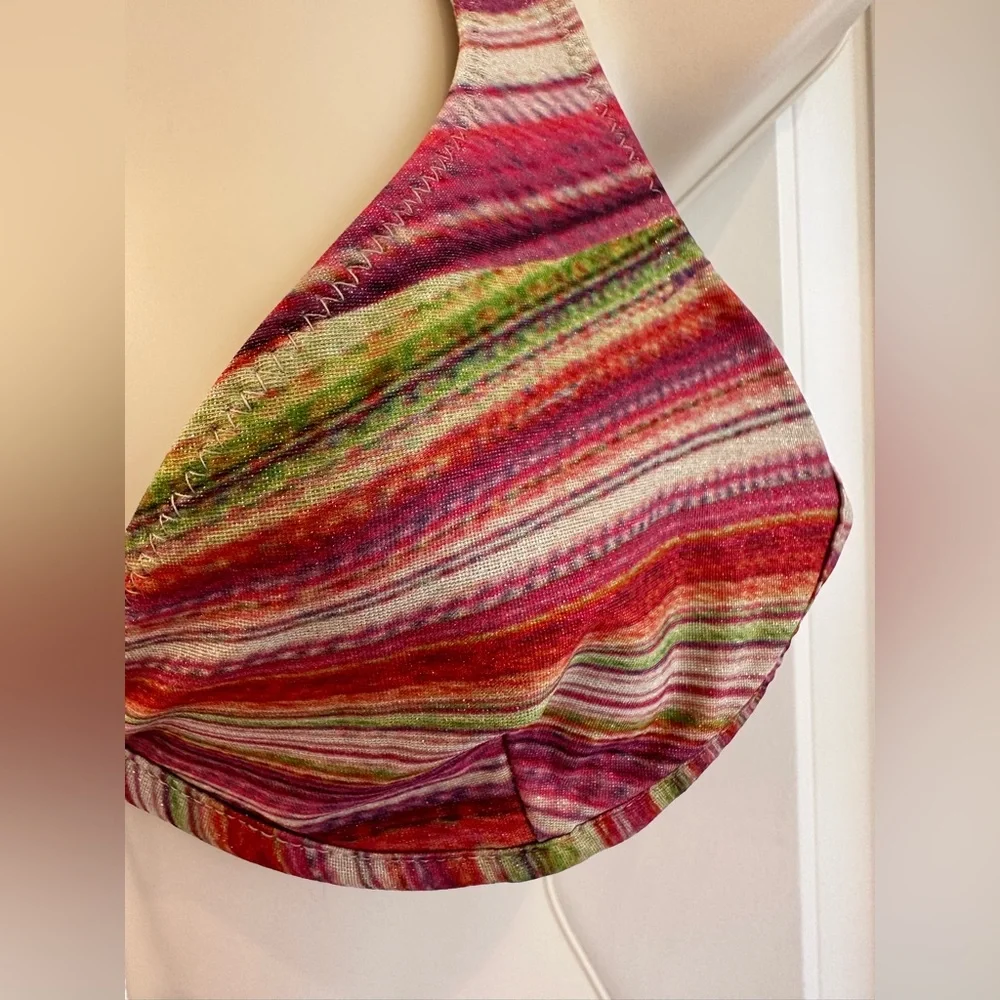 Frankies Bikinis accents orange striped