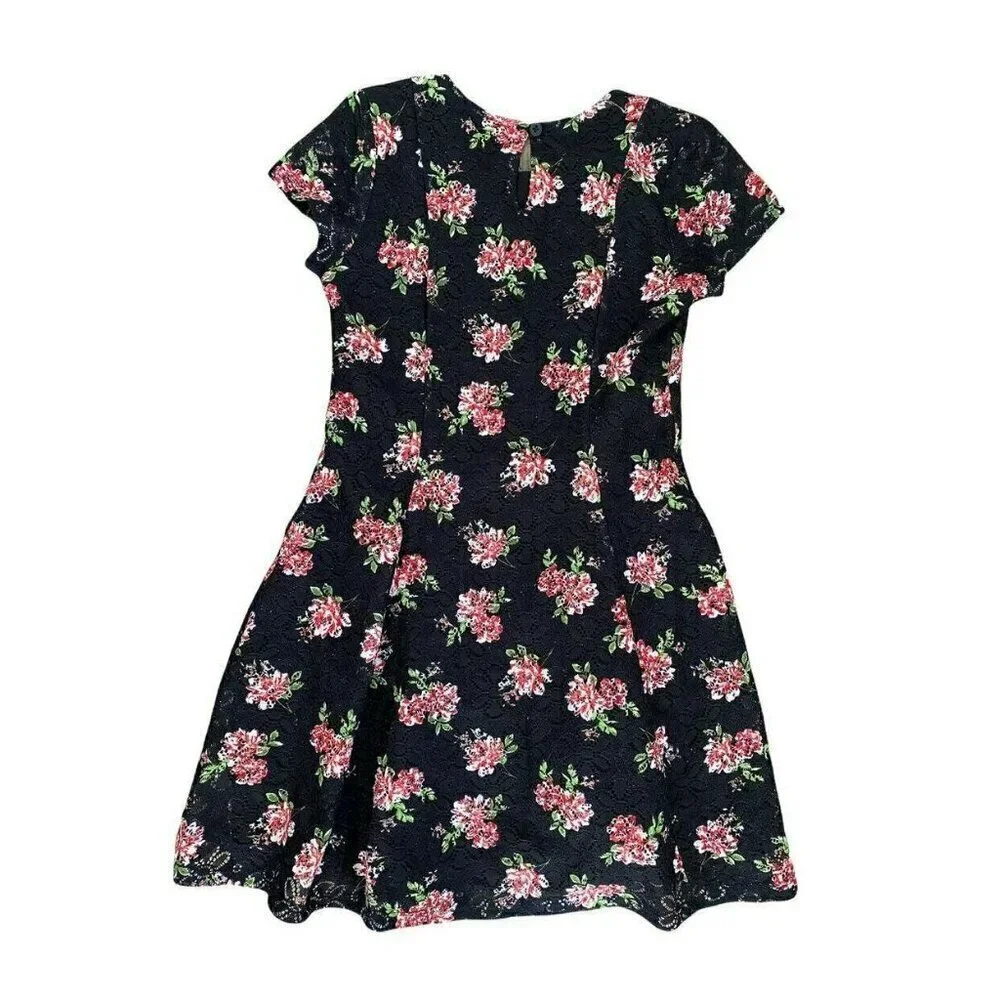 Primark Floral And Black Dress