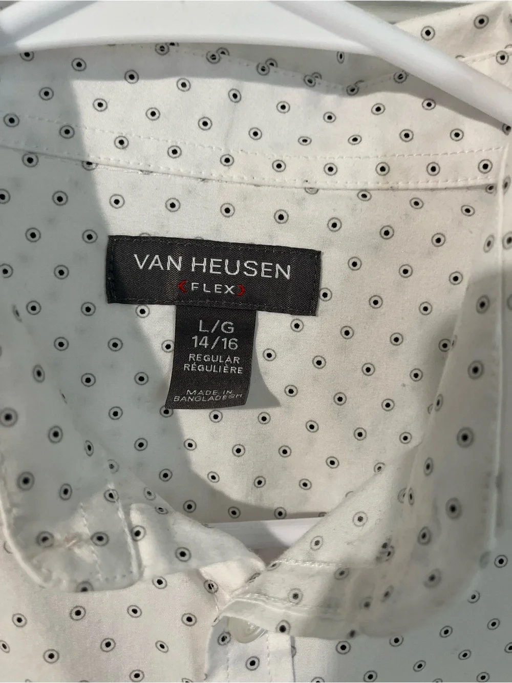 Van Heusen crisp white