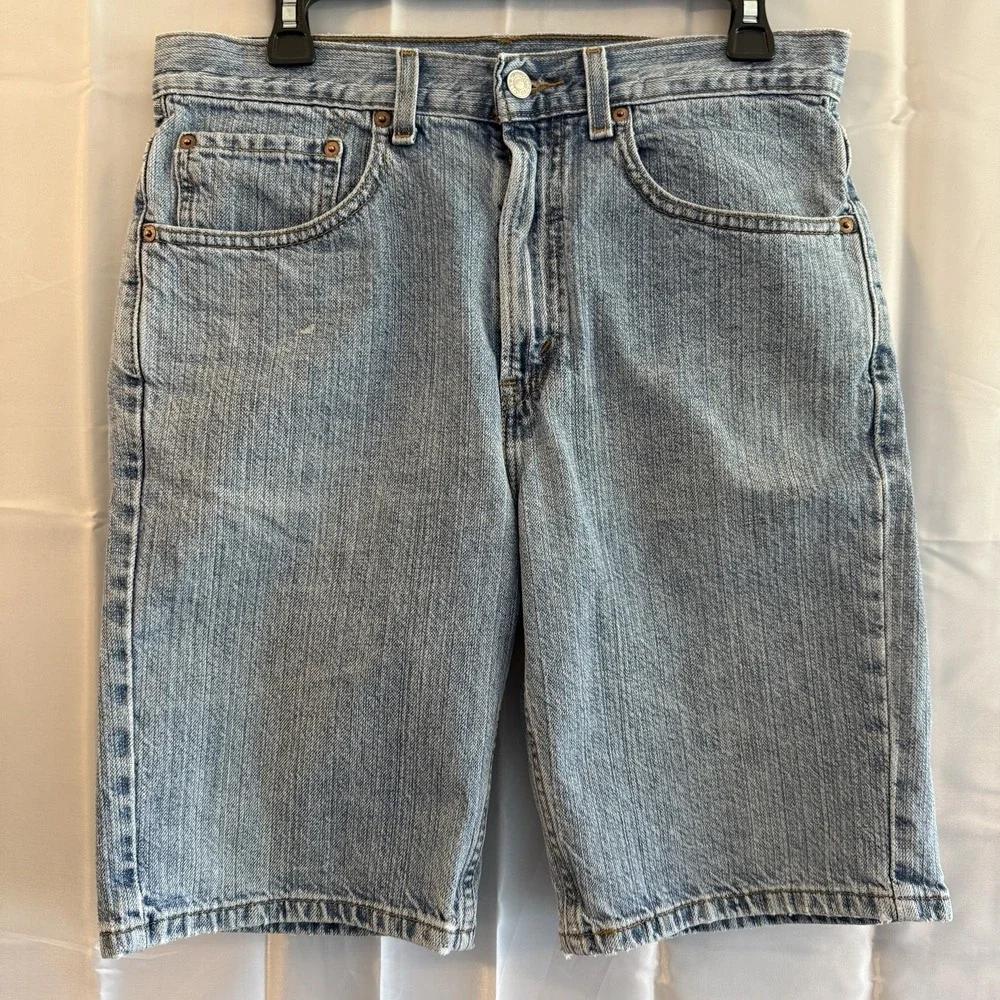 Vintage Levi's 505 Shorts Men's 32 Blue 90s Red Tab Jeans Denim 10