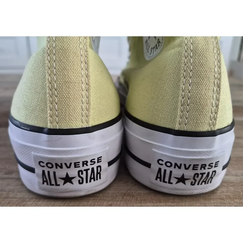 Converse Chuck Taylor All Star Lift High Top Sneakers in Light Citron Size 7