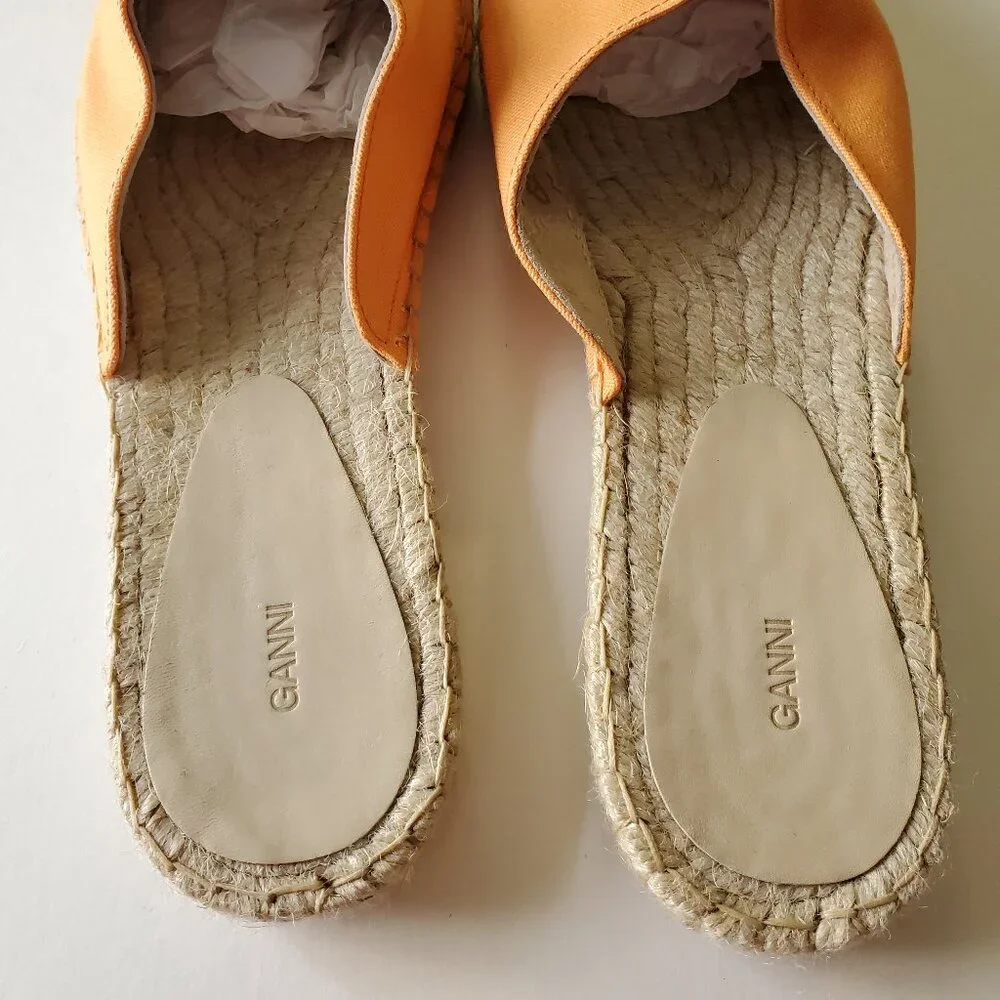 Ganni embroidered espadrille