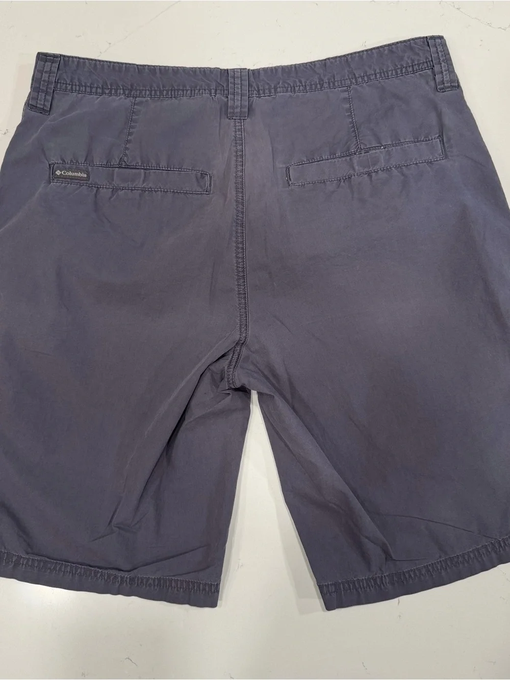 Columbia Men's Flat Front Shorts in Charcoal - 34