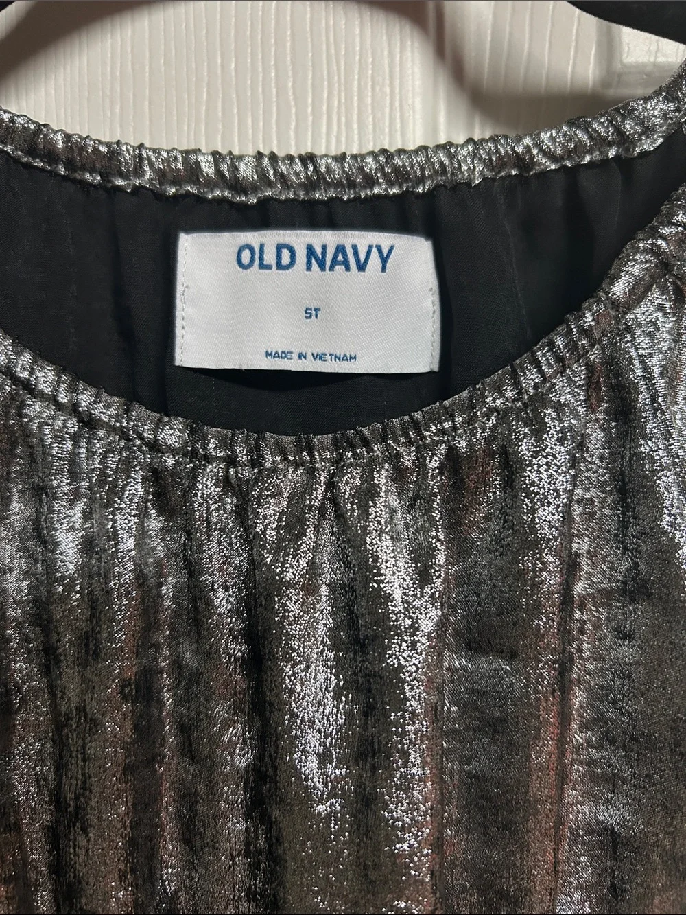 Old Navy metallic silver