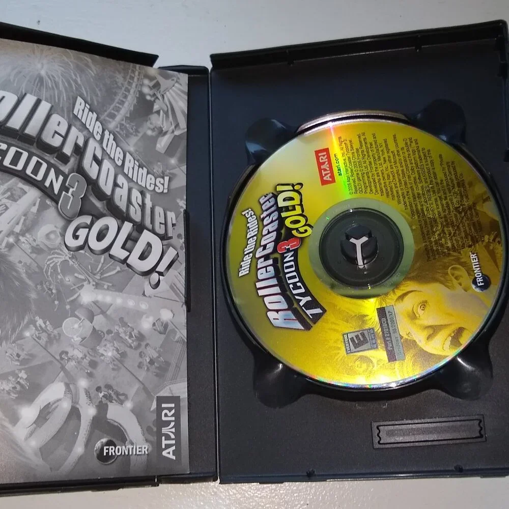 Ride the Rides! Roller coaster Tycon3 Gold  Used in excellent working condition