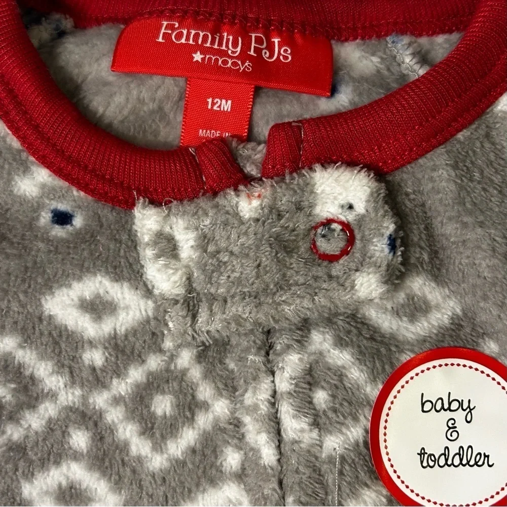 Family PJ for Macys piece footed