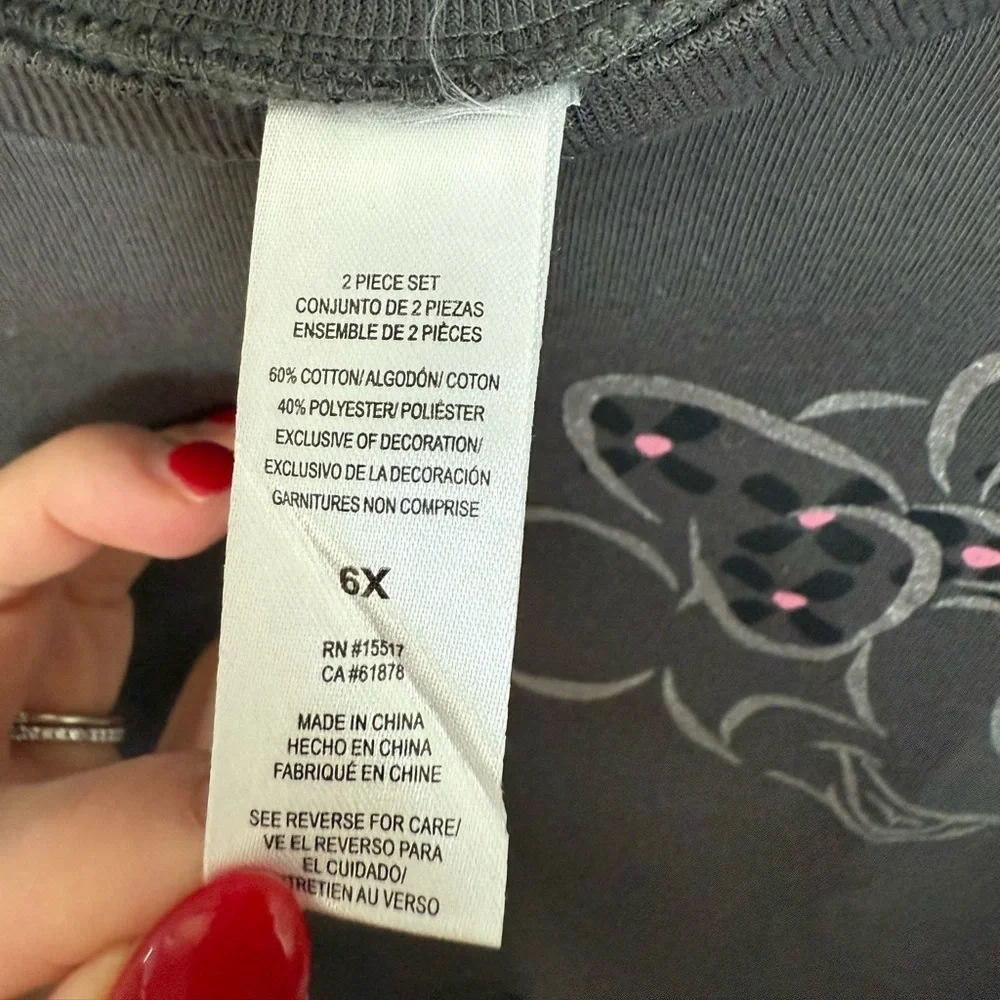 Disney Charcoal Minnie Mouse Sweatshirt