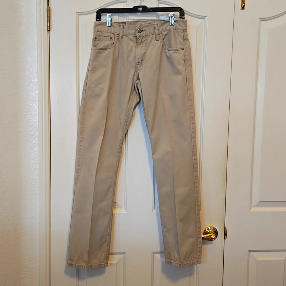 Levi’s 514 Straight Leg Jeans – Beige Tan – 30x32 – Cotton