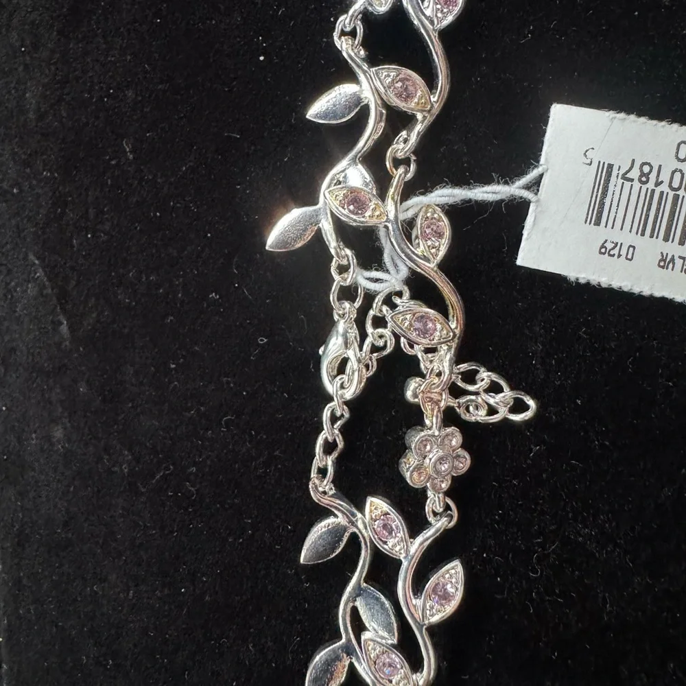 Source Unknown silver floral