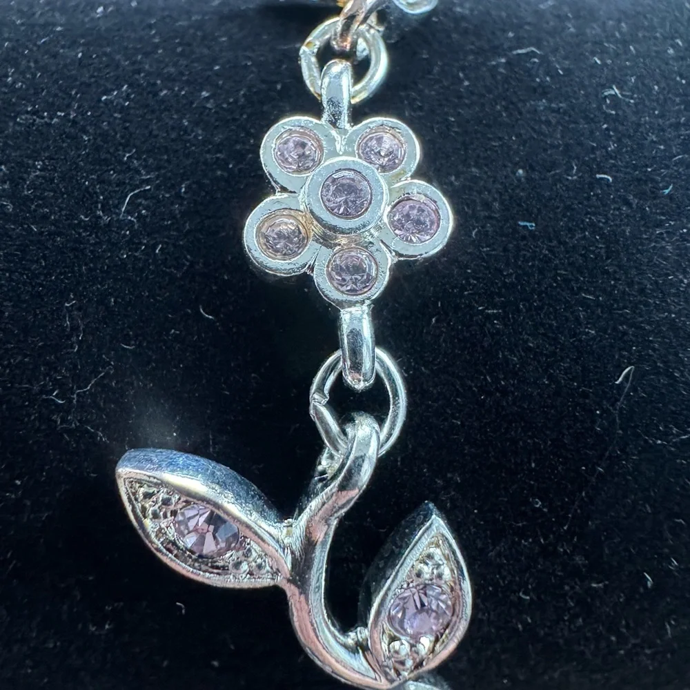 Source Unknown silver floral
