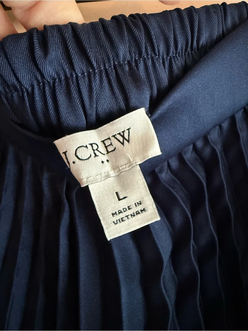 J. Crew structured pleats