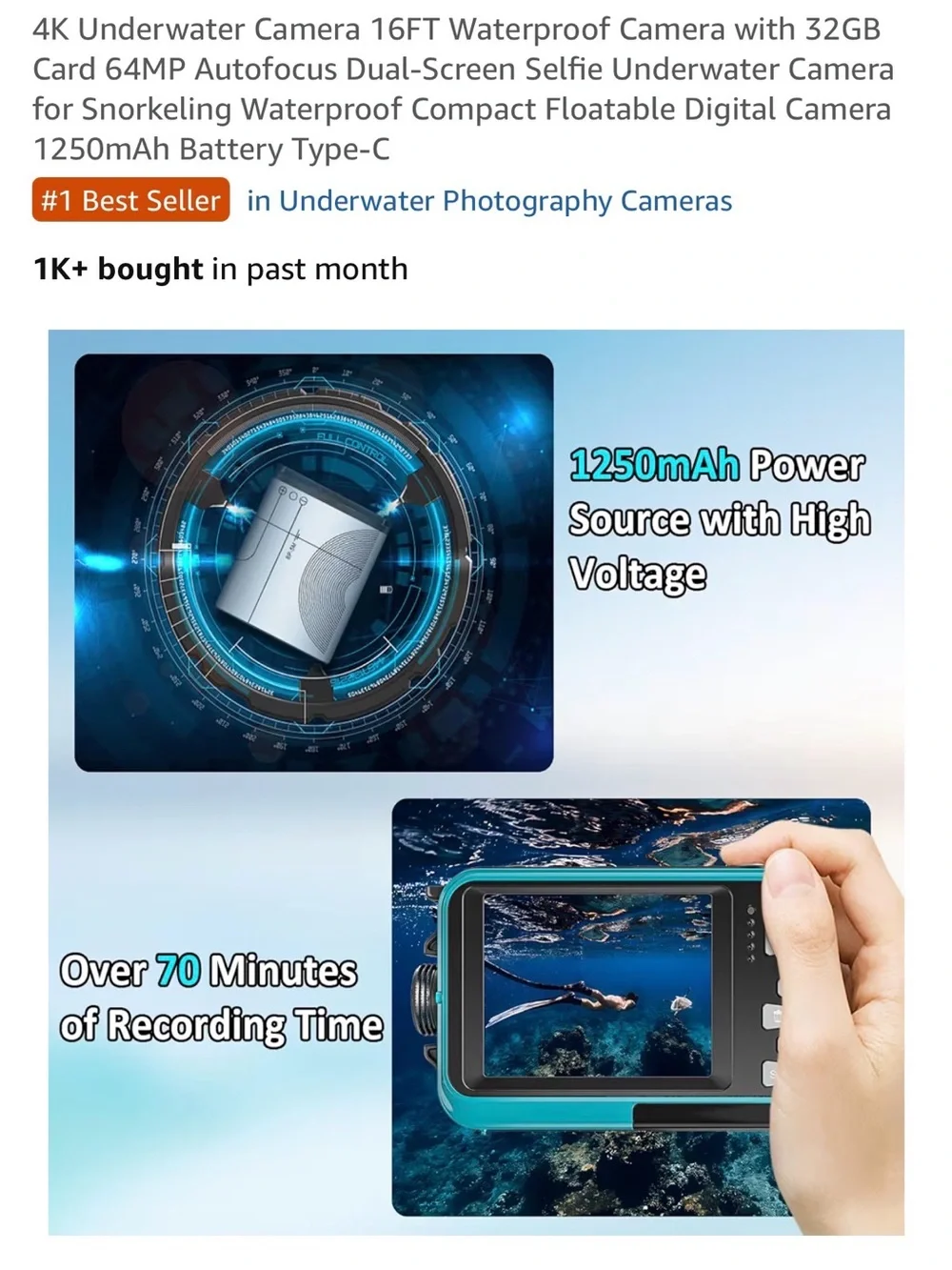 N/A blue waterproof