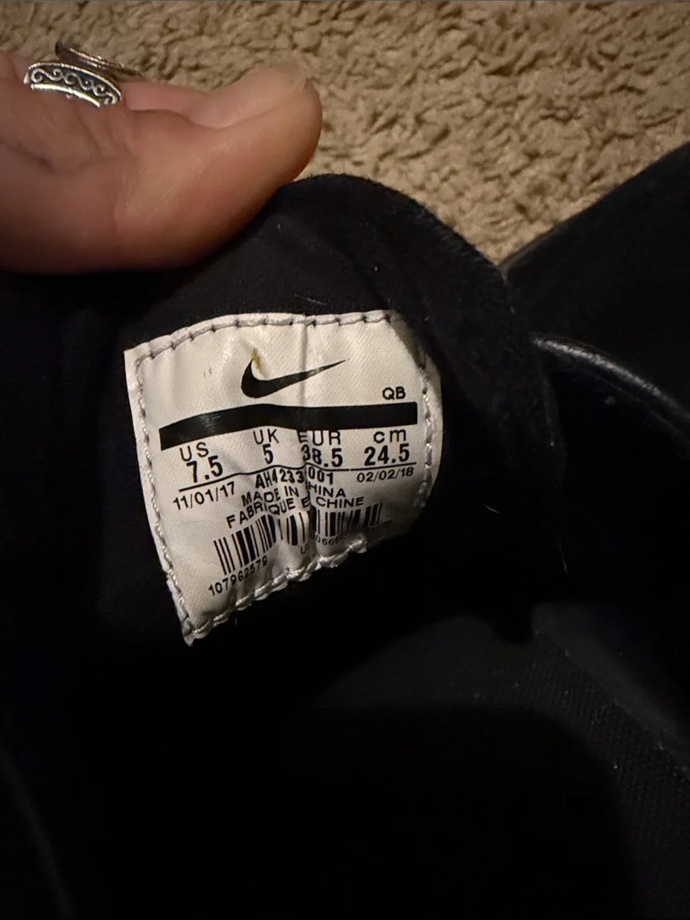 Men's Nike Janoski Sneakers - Black