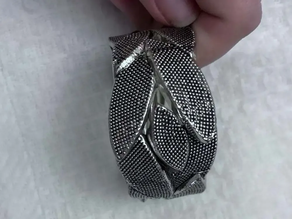 Vintage Leaf bracelet cuff
