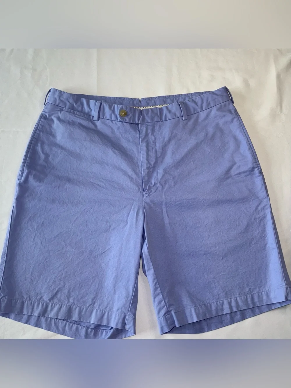 Peter Millar Salem Performance Shorts Men’s Size 35 Periwinkle Blue 100% Cotton