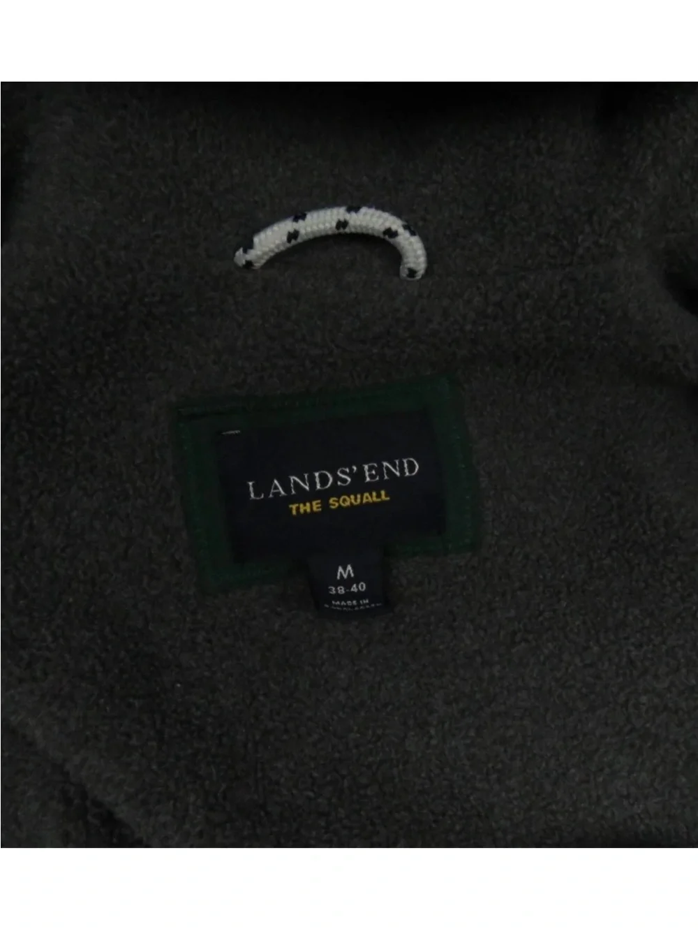 Lands End Squall Waterproof Insulated Hooded Full Zip Parka Coat Jacket M