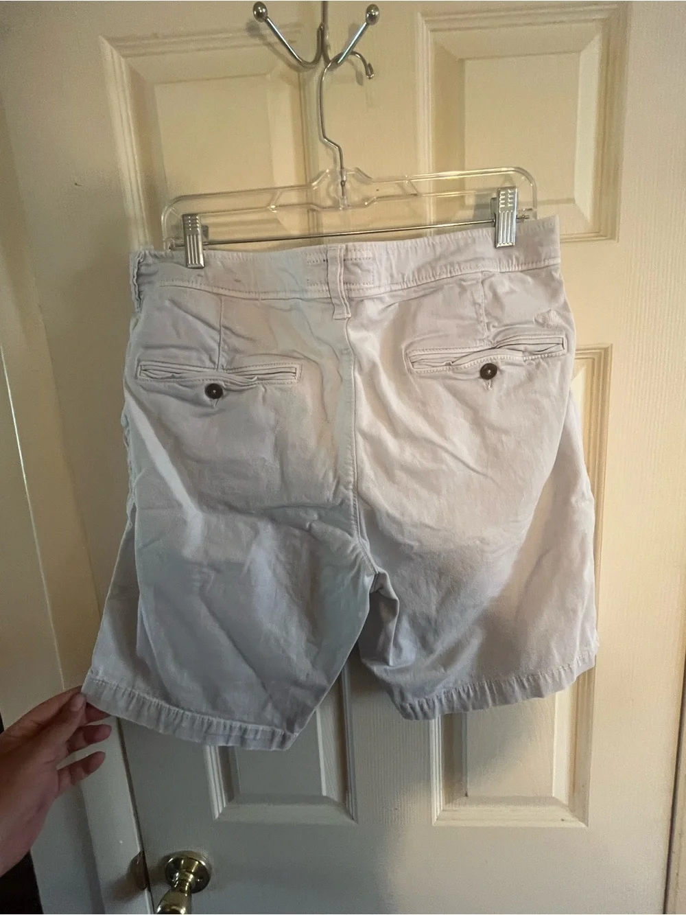 American Eagle Classic Fit Extreme Flex Light Blue Chino Shorts Size 34