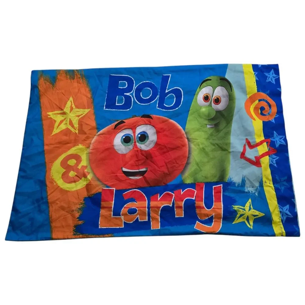 VeggieTales Pillowcase Bob & Larry Jr Asparagus Yeah It's a Monster Truck
