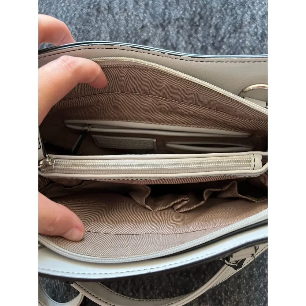 London Fog Leather Handbag with Tassel