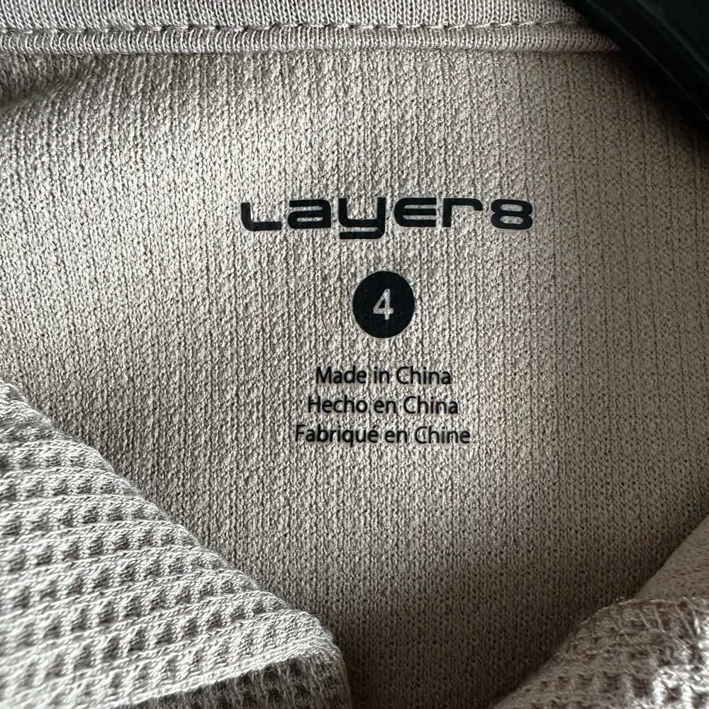 🆕 Layer 8 Boys Khaki 2 Pc Polo & Shorts Set Size 4 Quick Dry NWT