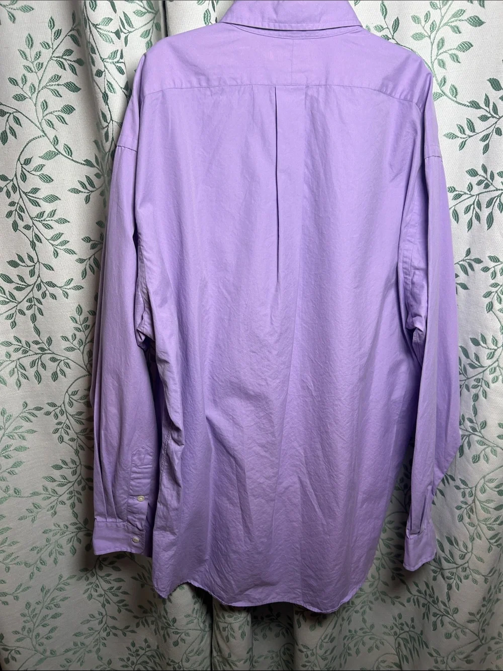Polo by Ralph Lauren Men's Lavender Long-Sleeve Button-Down Shirt