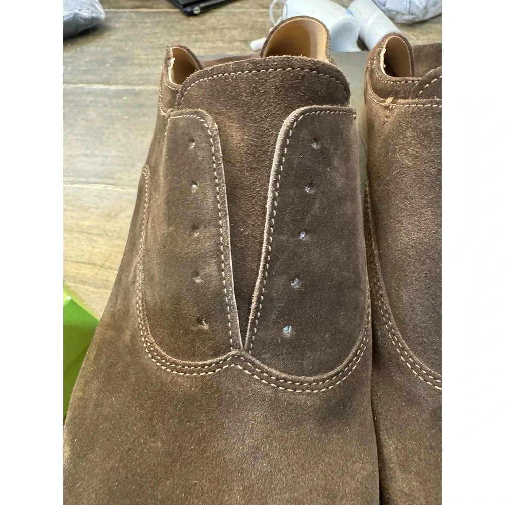 Kenneth Cole New York Men's Rustin Laceless‎ Cb Oxford Size 11 Suede Brown